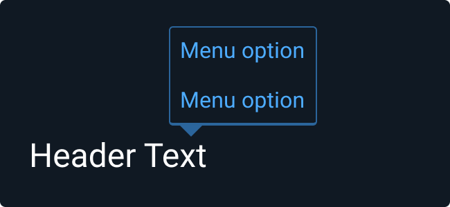 Don't: Trigger Pop Up Menu from items that don’t appear to be interactable